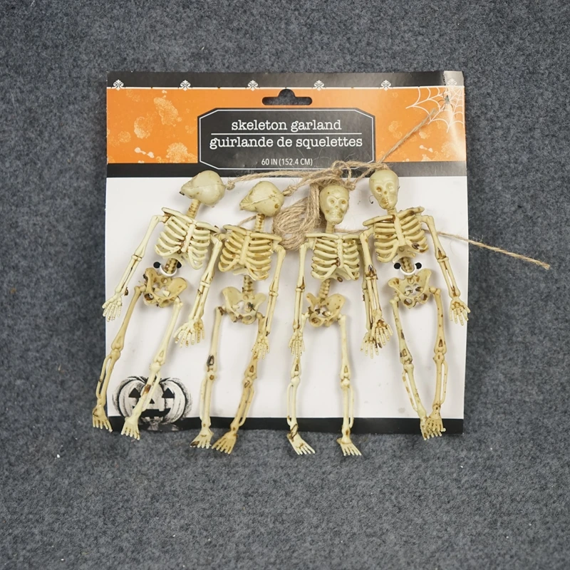16cm happy halloween skeleton king Action figure chain 4pcs PVC model decoration - £10.82 GBP