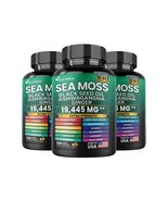 Sea Moss, Black Seed Oil, Ashwagandha, Turmeric, Ginger (16 in 1) 3 Bott... - $94.76 CAD