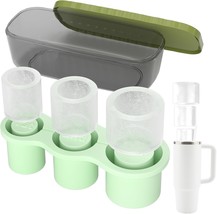 Ice Mold Compatible With Stanley Cup 20-40OZ Tumbler,Ice Cube Tray (Green) - £14.05 GBP