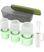 Ice Mold Compatible With Stanley Cup 20-40OZ Tumbler,Ice Cube Tray (Green) - £14.05 GBP