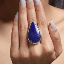 Lapis Lazuli Gemstone Handmade Solid 925 Sterling Silver Jewelry Ring - £16.86 GBP