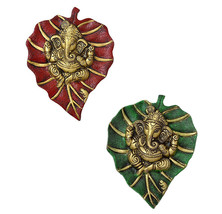 Antique Ganesh Wall Hanging Leaf Home Decor Diwali Gift Item Pooja God Ganesha - £46.96 GBP