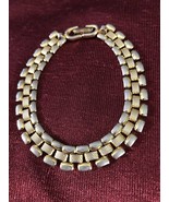 Vintage Monet Gold Tone Chain Bracelet Lovely 7 1/2” Good Condition Norm... - £8.88 GBP