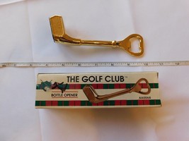 The Golf Club Bottle Opener Hyman Creative Brass Bottle Opener for the 19th Hole - £20.69 GBP