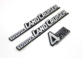 Toyota Land Cruiser FJ70 Side and Rear 4WD Emblems 1981-1990 (Adhesive) - $67.89