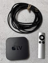 Apple TV 2nd Generation A1378 Streaming Media Player MC572LL/A w/ Remote Cables - £29.56 GBP