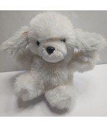 Emotions Puppy Dog 7&quot; Stuffed Animal White Gray Mattel - £5.78 GBP