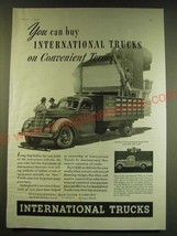 1938 International Harvester 2-Ton Model D-40 Truck Ad - $18.49