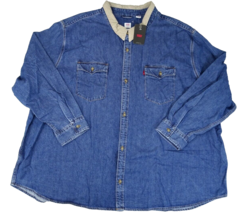 Levis Shirt Mens 6XL Relaxed Fit Button Up Long Sleeve Denim Corduroy Co... - £33.83 GBP