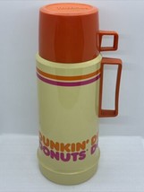 Vintage Dunkin Donuts 32oz Thermos Orange Cup 11.5” Tall - $18.46