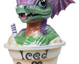 Ruth Thompson Artisan Iced Coffee With Sarah Wyrmling Dragon In Cup Figu... - $31.99