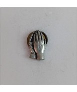 Vintage The Lord&#39;s Praying Hands Religious Lapel Hat Pin - $8.42