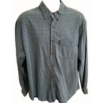 Abercrombie Fitch Mens Large Long Sleeve Checkered Button Down Shirt Cotton - £22.04 GBP