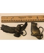 Vintage set of two owl and eagle  buckles 4145 - $24.49