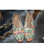 Toms Multi Burlap Printed Tropical Classic Women Shoes Size 6 Women&#39;s - $24.96 CAD