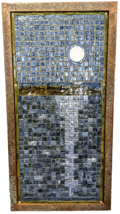 SoMi Tileworks REFLECTION Huge Moon Tile Artwork Ceramic Wall Art Mosaic 21&quot;x41&quot; - £1,166.58 GBP
