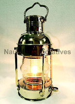 Lámpara eléctrica de latón vintage Farol de barco marítimo Luz de barco Luz... - £94.29 GBP