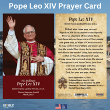 Pope Leo XIV Prayer Card packages - €0,25 EUR+