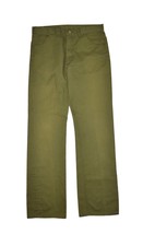 Vintage 70s Lee Riders Jeans Mens 34x34 Green Straight Leg Made in USA - £52.75 GBP