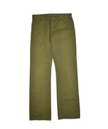 Vintage 70s Lee Riders Jeans Mens 34x34 Green Straight Leg Made in USA - $66.70