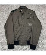 Avirex Jacket Women Medium Full Zip Snap Button Long Sleeves Pockets M - $179.92 CAD