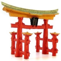 Aquarium Ornamen tBlue Ribbon Japanese Torii Gate Ornament 7&quot;L x 4.25&quot;W x 5.5&quot;H - £15.78 GBP