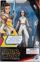 Star Wars REY 4.5&quot; Action Figure Rise of Skywalker with Lightsaber Actio... - £8.78 GBP