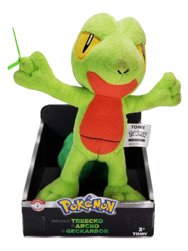 Pokemon Treecko Plush Toy Trainer's Choice 3 (Tomy 2015) Tag Box NWT - £27.51 GBP