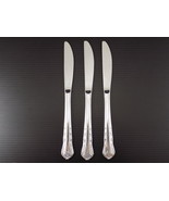 Set of 3 WALCO STAINLESS STEEL BUTTER KNIFE DISCRETION PATTERN by UTICA - $8.10 CAD