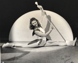 1940s Betty Lou Davis Baton Majorette Twirling Baton Showgirl Publicity ... - $27.85