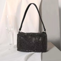 Rhinestone Handbag for Women Bag black no W 17cmX11cmX7cm - £12.74 GBP