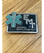 EMT Heavy Enameled Pewter Belt Buckle Emergenct Medical Technician KG - $364.88 MXN