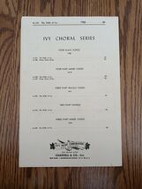 Ivy Choral Series Sheet Music - $25.88 CAD