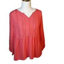 Fever Coral Cotton LS Tie Front Blouse L/G - €15,42 EUR
