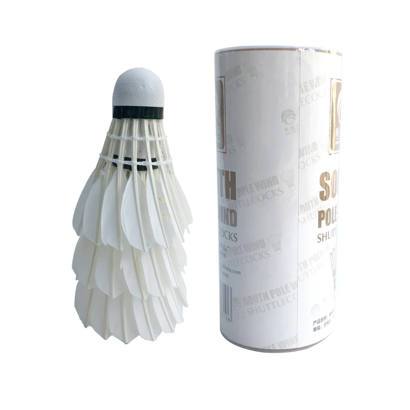 Sporting Badminton Shuttle White Goose Board Feather Flying Stability Durable Sh - £23.62 GBP