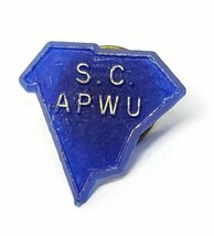 South Carolina Plastic APWU American Postal Workers Union Lapel Hat Pin - £12.14 GBP