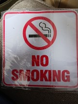 No Smoking Sign Red Vinyl Decal Sticker Circle Car Window Outside Inside - £2.31 GBP