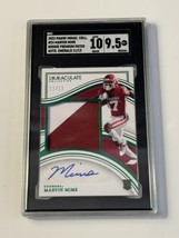 2023 Panini Immaculate Collegiate 11/13 Marvin Mims Jr.* RC Auto - Patch SGC 9.5 - £224.21 GBP