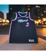 Nike Dwyane Wade #3 Miami Heat Vice City Jersey Mens Size 52 XL Basketba... - $286.11