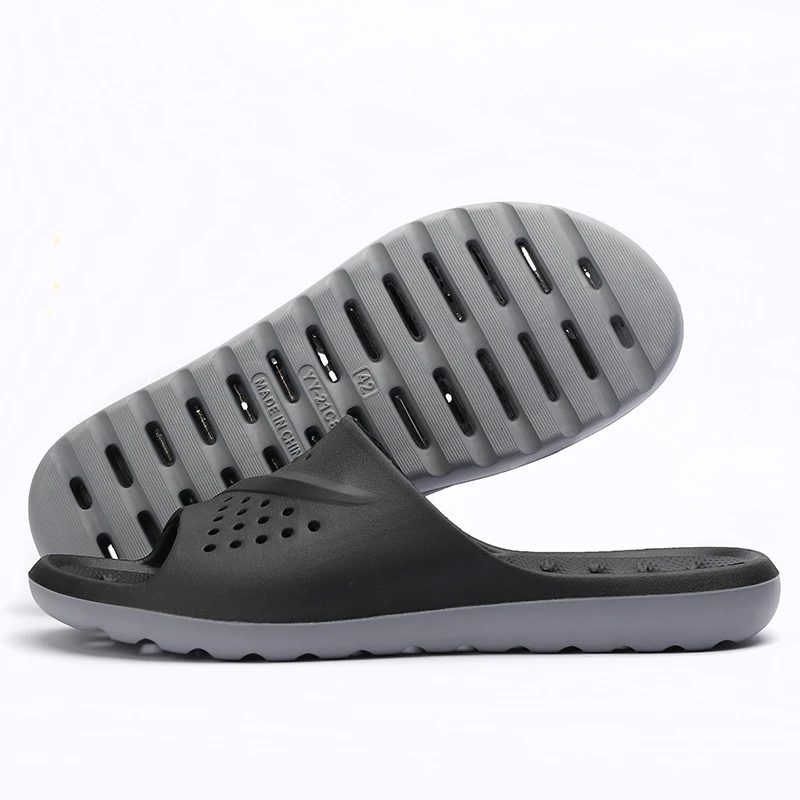 Men Bathroom Slippers Non-slip Home Leaky Slipper Summer Pool Beach Sandal Comfo - $52.51