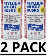 2 PACK Yerba Prima Psyllium Whole Husks, Colon Cleanser 12 oz Each Exp: ... - $45.22 CAD