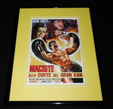 Maciste at the Court of the Great Khan Framed 11x14 Poster Display Gordo... - $34.64