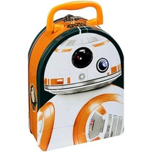 Star Wars BB-8 Droid Tin Carry Lunch Box Pail Embossed Birthday Party NEW - £8.73 GBP
