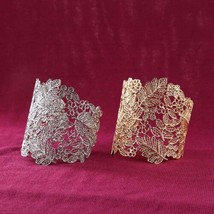 Chantilly Lace Flower Cuff Bracelet - £15.20 GBP