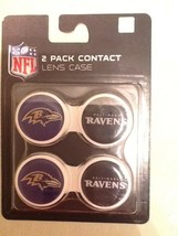 New! Baltimore Ravens NFL 2 Pack Contact Lens Cases NIP! - £3.95 GBP