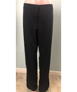 Women&#39;s V Cristina Black Silver Sequin Accent Inset on Leg Pants Sz 16 NWT - $27.06 CAD
