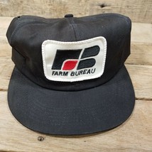 Farm Bureau K Product Linning Missing Vtg Snap Back Trucker Hat - £15.53 GBP