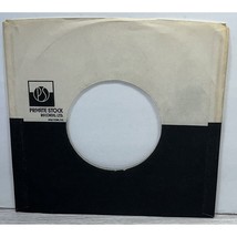 Private Stock Records Ltd Company 45 RPM Vinyl Record Sleeve Black White PS Logo - $10.49