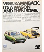 CHEVROLET VEGA KAMMBACK WAGON-GM-1971 Vintage Print Ad - $13.84