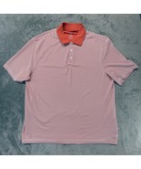 Haggar Cool 18 Polo Shirt Striped Golf Casual Short Sleeve 2XL - $25.91 CAD